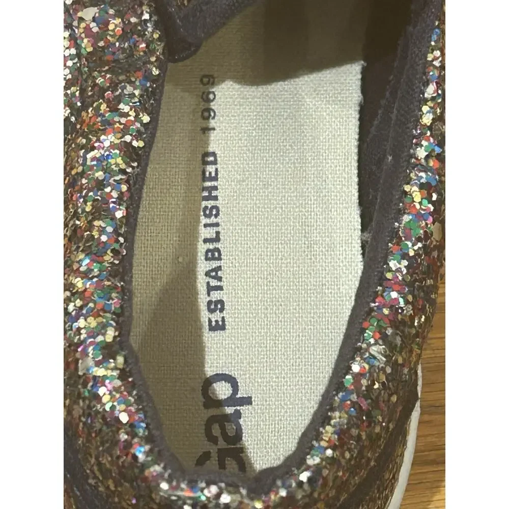 Gap Kids Glitter Slide Sneakers size 13